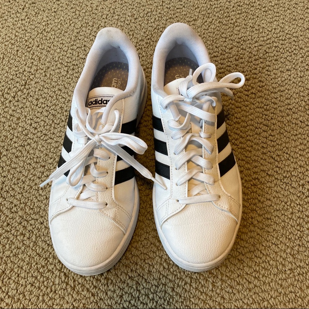 White adidas shoes - size 9